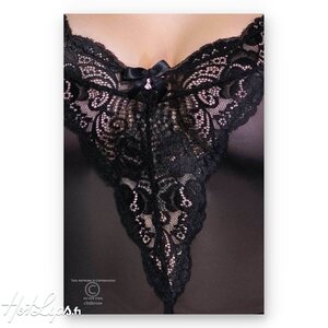 Chilirose Lingerie Musta Babydoll Mekko ja Stringit