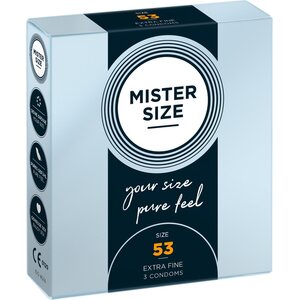 MISTER SIZE Kondomi 53 mm 3 kpl