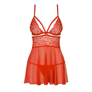 Obsessive Lingerie Babydoll ja Tangat Punainen