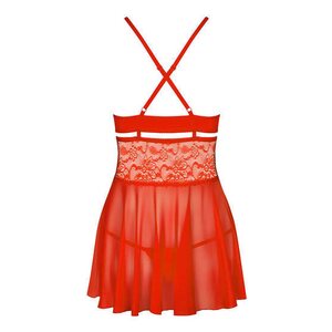 Obsessive Lingerie Babydoll ja Tangat Punainen
