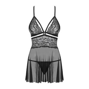 Obsessive Lingerie Babydoll ja Tangat Musta