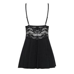 Obsessive Lingerie Babydoll Ja Tangat Musta
