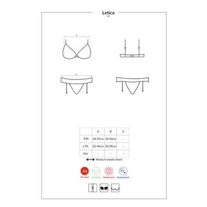 Obsessive Lingerie Letica 2 Osainen Setti