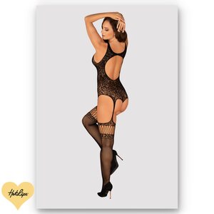 Obsessive Lingerie Bodystocking Musta S-L
