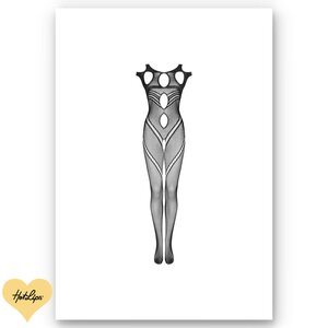 Obsessive Lingerie Kissapuku Musta S-L