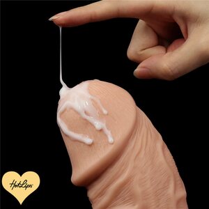 Dildo 24 cm Vaalea imukupilla