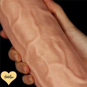 Dildo 24 cm Vaalea imukupilla