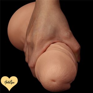 Dildo 24 cm Vaalea imukupilla