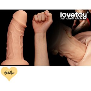 Dildo 24 cm Vaalea imukupilla