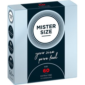 MISTER SIZE Kondomi 60 mm 3 kpl