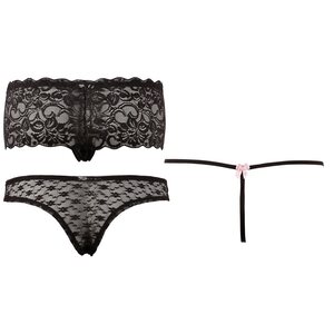 Cottelli Lingerie Pikkuhousut 3 kpl Setti Musta