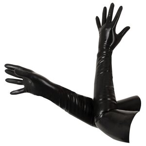 LateX Collection Latex Gloves 黒