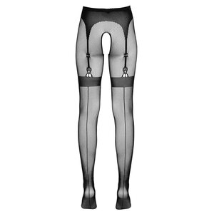 Cottelli Legwear Black Crotchless Tights
