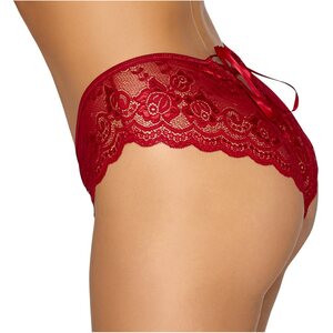 Cottelli Lingerie Panty crotchless piros