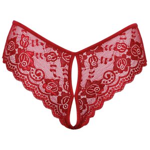Cottelli Lingerie Panty crotchless piros