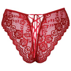 Cottelli Lingerie Panty crotchless piros