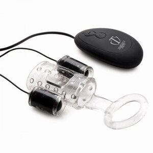 Trinity Vibes Dual Vibrating Cock Teaser With Cock And Balls Ring