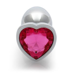 Ouch Heart Gem Metallinen Anaalitappi silver