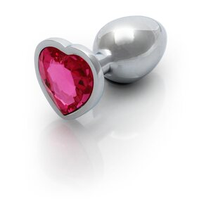 Ouch Heart Gem Metallinen Anaalitappi silver