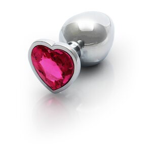Ouch Heart Gem Metallinen Anaalitappi silver