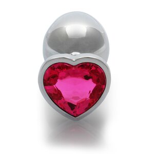 Ouch Heart Gem Metallinen Anaalitappi silver