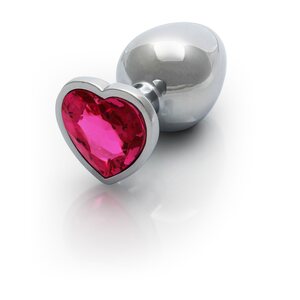 Ouch Heart Gem Metallinen Anaalitappi silver