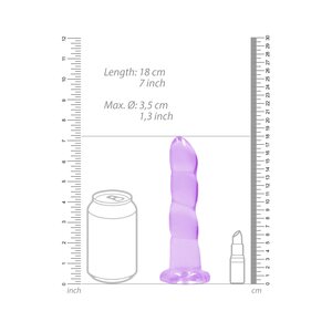 Real Rock Dildo 17 cm s přísavkou