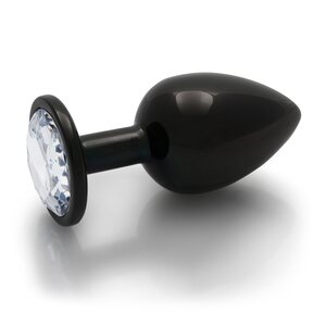 Ouch Round Gem Metallinen Anaalitappi Gunmetal