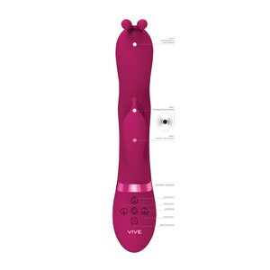 Vive Gada - Vibrating Bunny Ear G-Spot Rabbit with Pulse Wave Shaft