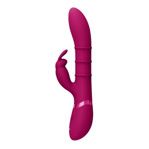 Vive Sora - Triple Action Silicone Up & Down Stimulating Rings Vibrator