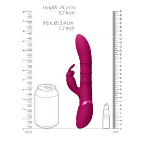 Vive Sora - Triple Action Silicone Up & Down Stimulating Rings Vibrator