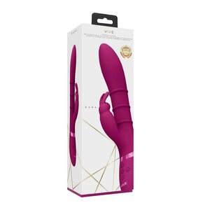 Vive Sora - Triple Action Silicone Up & Down Stimulating Rings Vibrator
