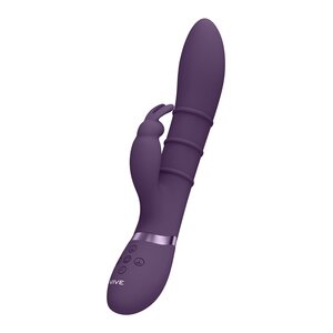 Vive Sora - Triple Action Silicone Up & Down Stimulating Rings Vibrator