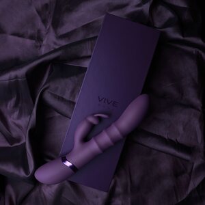 Vive Sora - Triple Action Silicone Up & Down Stimulating Rings Vibrator