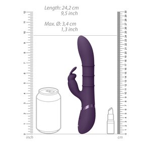 Vive Sora - Triple Action Silicone Up & Down Stimulating Rings Vibrator
