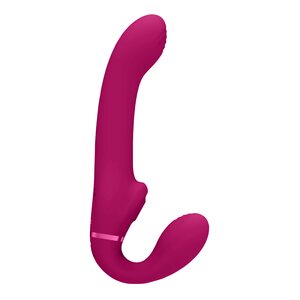 Vive Ai - Triple Action Silicone Dual Vibrating & Air Wave Title Strapless Strap On