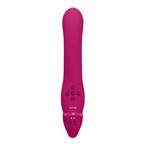 Vive Ai - Triple Action Silicone Dual Vibrating & Air Wave Title Strapless Strap On