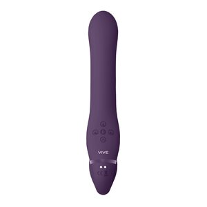 Vive Ai - Triple Action Silicone Dual Vibrating & Air Wave Title Strapless Strap On