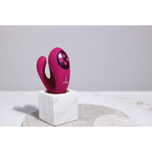 Vive Yoko Triple Action Vibrating Dual Prongs & Pulse Wave Stimulator