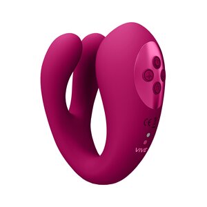 Vive Yoko Triple Action Vibrating Dual Prongs & Pulse Wave Stimulator