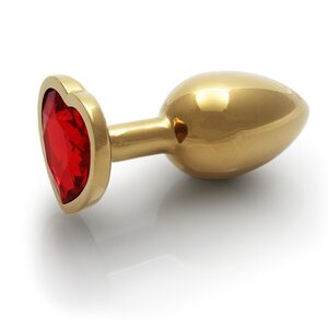 Ouch Heart Gem Metallinen Anaalitappi gold