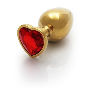 Ouch Heart Gem Metallinen Anaalitappi gold
