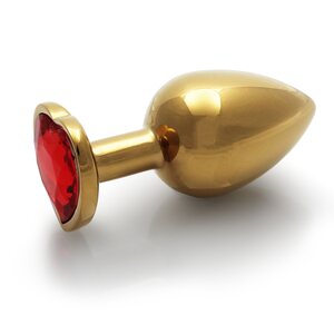 Ouch Heart Gem Metallinen Anaalitappi gold