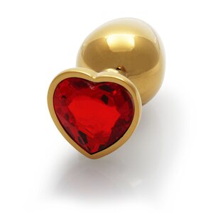 Ouch Heart Gem Metallinen Anaalitappi gold