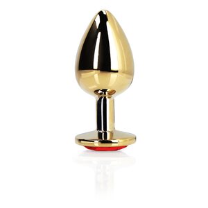 Ouch Heart Gem Metallinen Anaalitappi gold