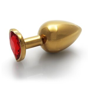 Ouch Heart Gem Metallinen Anaalitappi gold