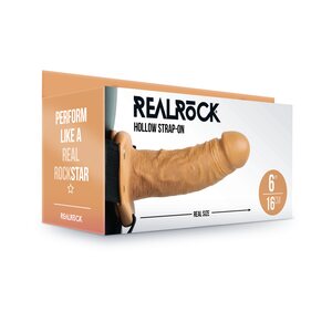 Real Rock Hollow Strap On 16 cm