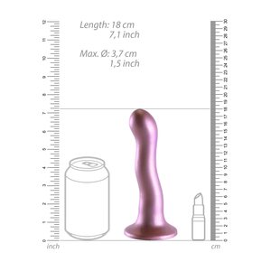 Ouch Smooth Silicone Curvy G-Spot Dildo