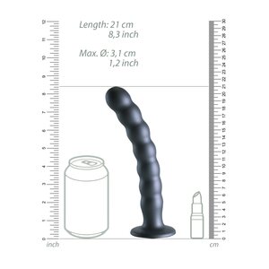 Ouch Beaded Silicone G-Spot Dildo 20.5 cm