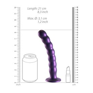 Ouch Beaded Silicone G-Spot Dildo 20.5 cm